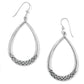 Interlok Braid Drop French Wire Silver Earrings - JA8900 - She Chester