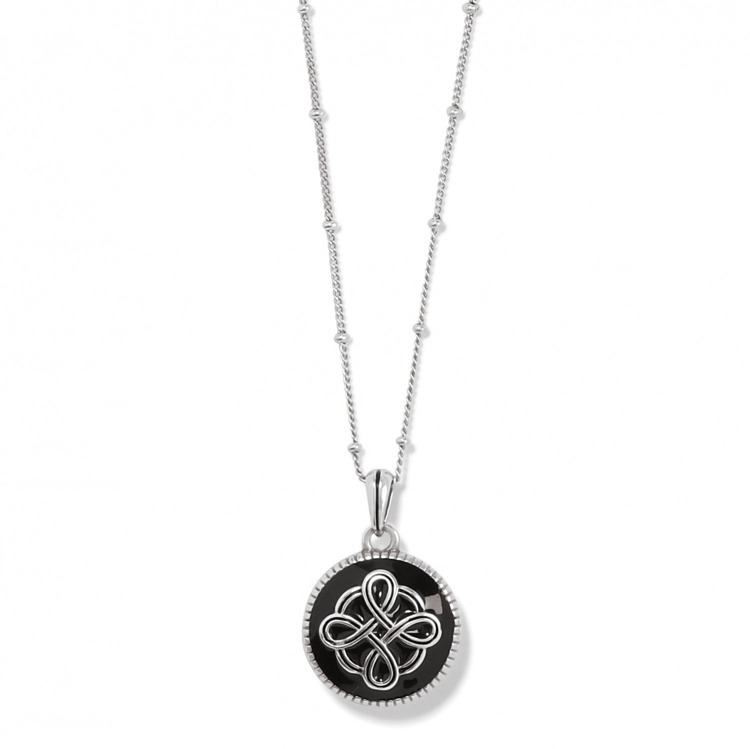 Interlok Noir Reversible Necklace - JM3903 - She Chester