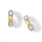 Intrigue Regal Small Hoops Two Tone - She Chester