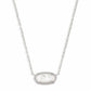 013342 Elisa Necklace Rhodium Ivory MOP