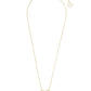 Ari Heart Pendant Necklace Gold Iridescent Drusy