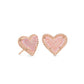 Ari Heart Stud Rosegold