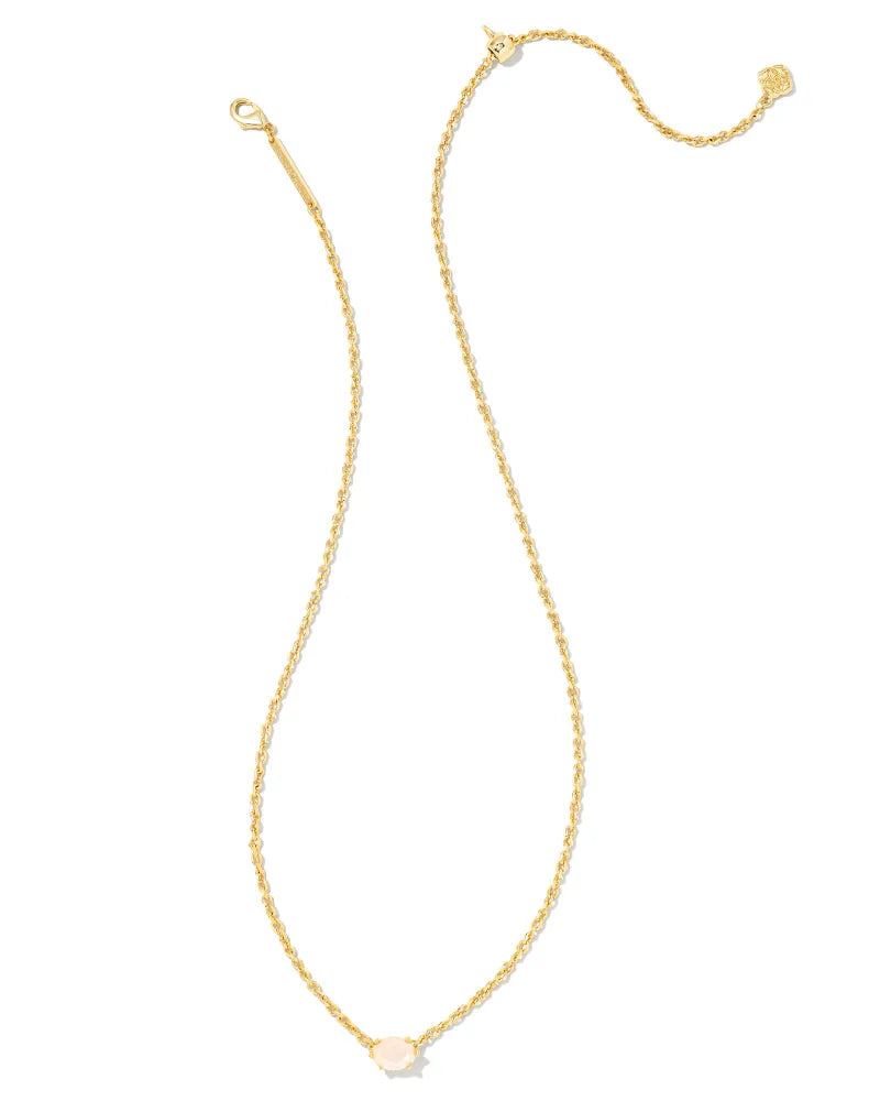 Cailin Pendant Necklace Gold Champagne Opal Crystal