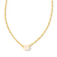 Cailin Pendant Necklace Gold Champagne Opal Crystal