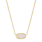 Elisa Necklace Gold Iridescent Drusy