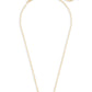 Elisa Necklace Gold Iridescent Drusy