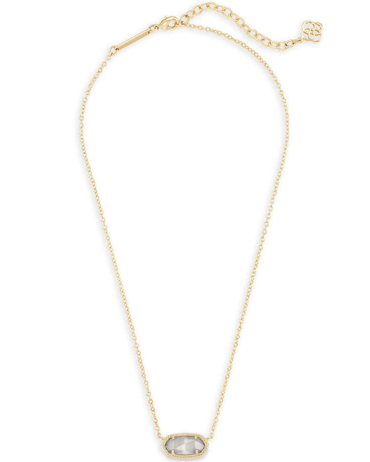 Elisa Gold Slate Cat's Eye Necklace