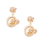 Presleigh Love Knot Drop Earrings In Rose Gold