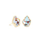 Tessa Gold Dichroic Earrings