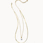 Lindsay Multi Strand Necklace Gold White Pearl - She Chester