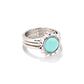 Sienna Sun Ring - Rhod Blue Mag - sz 5