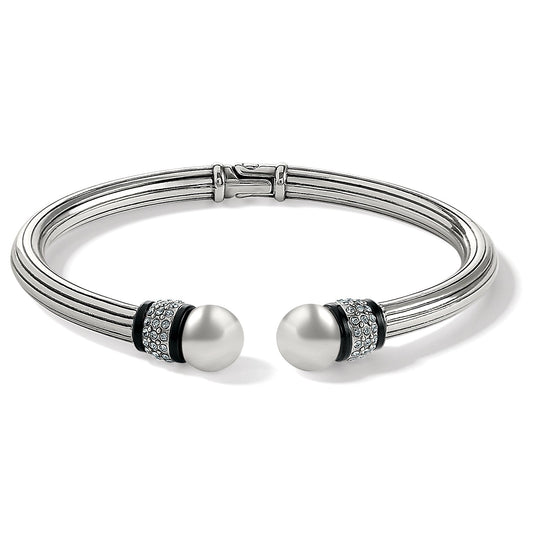 Meridian Black Open Hinge Bracelet - JF0009 - She Chester