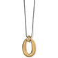 Meridian Lmns Two Tone Long Necklace - She Chester