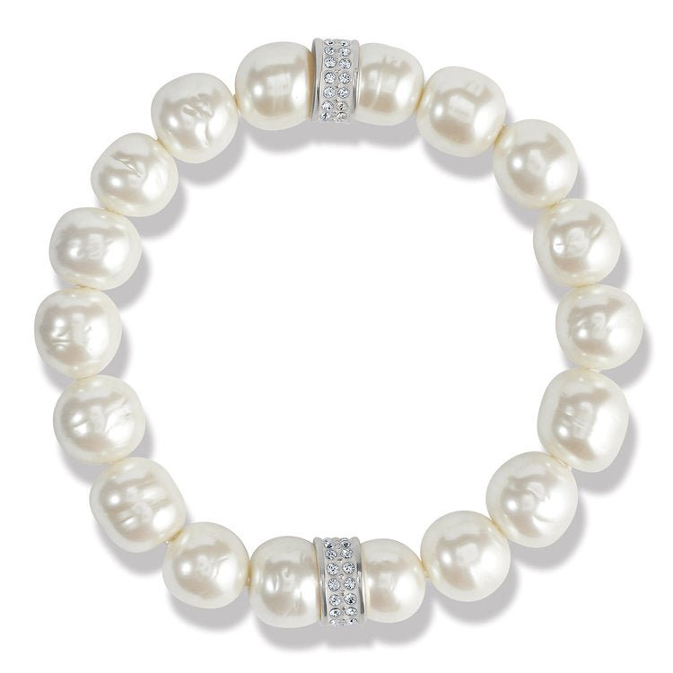 Meridian Petite Pearl Stretch Bracelet - JF0031 - She Chester