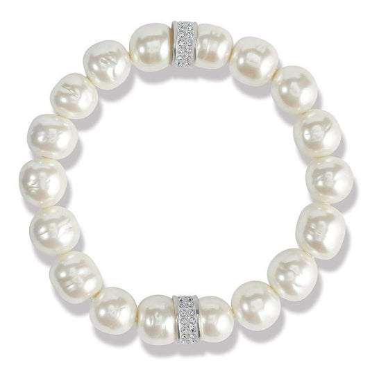 Meridian Petite Pearl Stretch Bracelet - JF0031 - She Chester