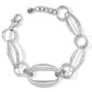 Meridian Silver Chunky Chain Bracelet - She Chester