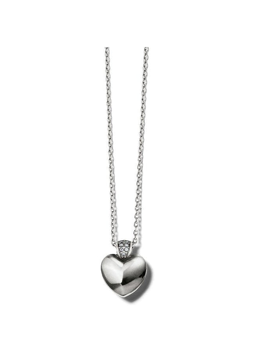 Meridian Silver Heart Necklace - JM7291 - She Chester