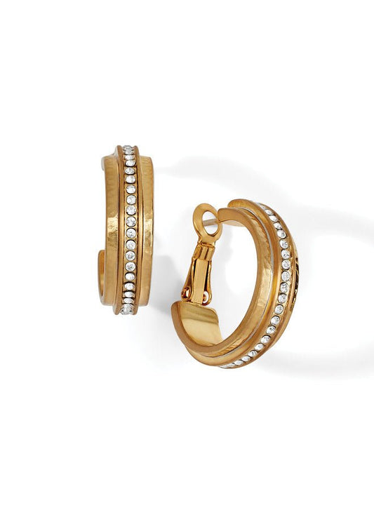 Meridian Small Gold Hoops - JA8945 - She Chester