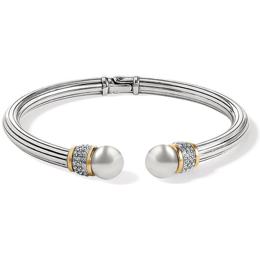 Meridian Two Tone Open Hinge Bracelet - JF0008 - She Chester