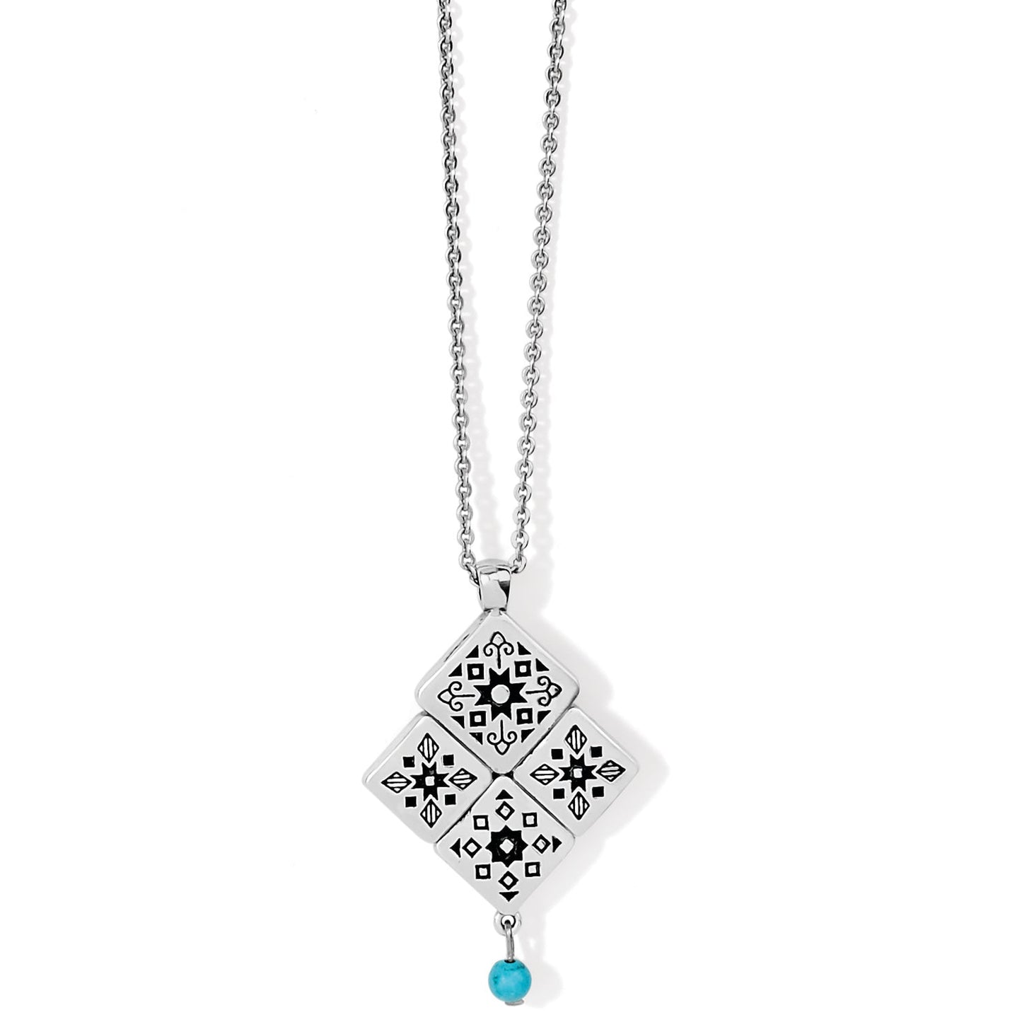 Mosaic Tile Necklace - JM6873 - She Chester