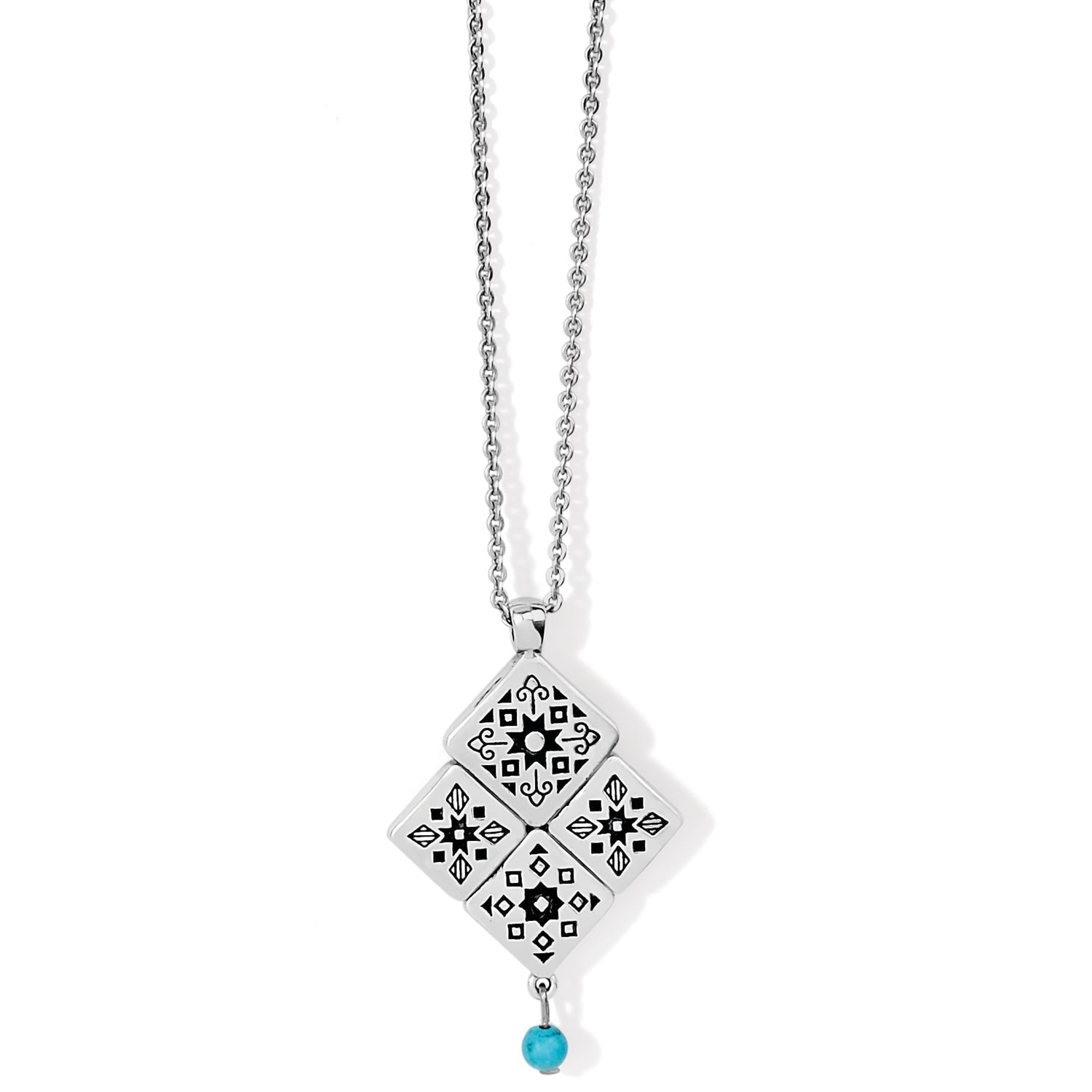 Mosaic Tile Necklace - JM6873 - She Chester