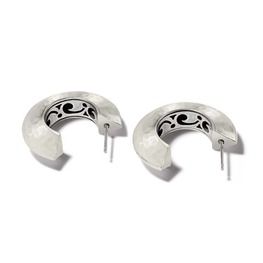 Mystic Moon Silver Hoop Earrings - JA9316 - She Chester