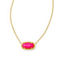Elisa Necklace Gold Neon Pink