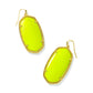 Danielle Earrings Gold Neon Yellow