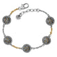 Neptunes Rings Circle Two Tone Bracelet - She Chester