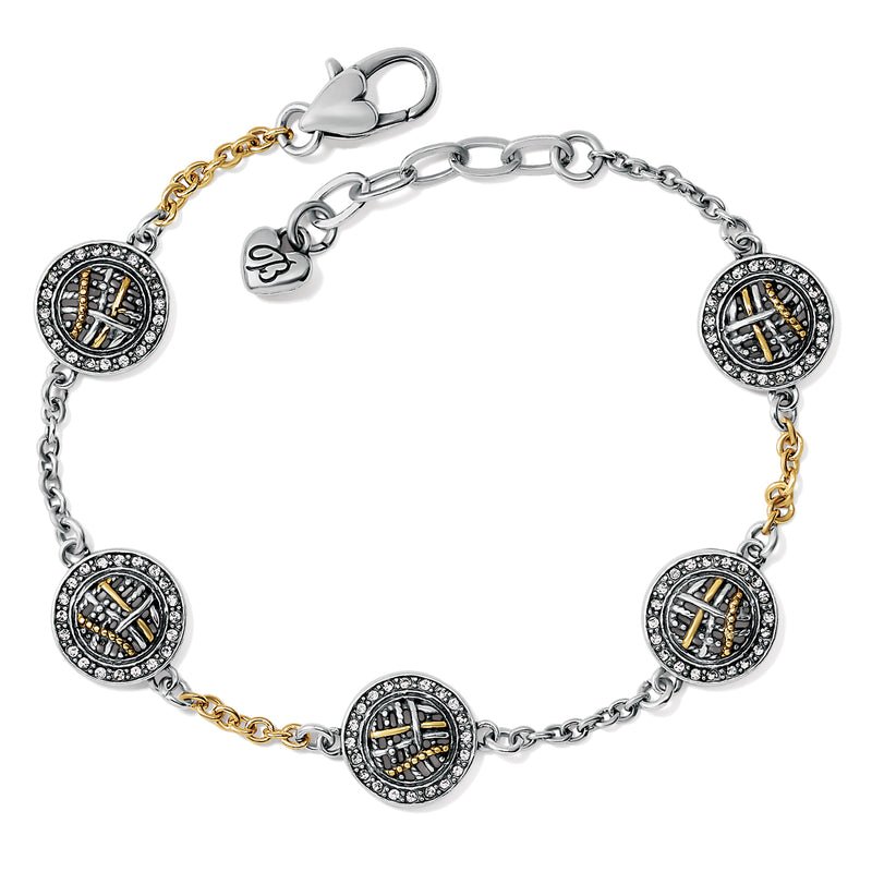 Neptunes Rings Circle Two Tone Bracelet - She Chester