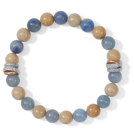 Neptunes Rings Dark Blue Stone Bracelet - She Chester