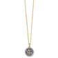 Neptunes Rings Two Tone Circle Necklace - She Chester