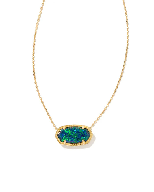 Elisa Necklace Gold Night Opal
