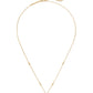 Nola Gold Dichroic Glass Necklace