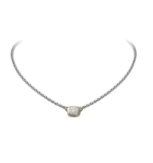 Nouveau CZ Single Strand Necklace N3903 - AF03 - She Chester