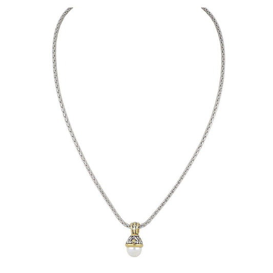 Ocean Images Collection Small 10mm Pearl Slider Necklace - She Chester