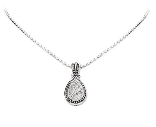 Ocean Images Sparkling Seas Pavé Teardrop Slider with Chain K3847 - RF03 - She Chester