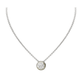 Oval Link Collection Lanna Solitaire Pavé Necklace N3645 - AF00 - She Chester