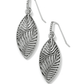 Palmetto Silver Leaf Drop Earrings - JA9270 - She Chester