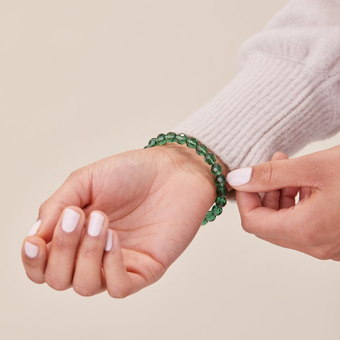 Pearl Beaded Emerald Green RG - She Chester