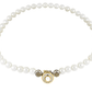 Pearl Necklace with CZ Clasp N5135 - ABF4 - She Chester