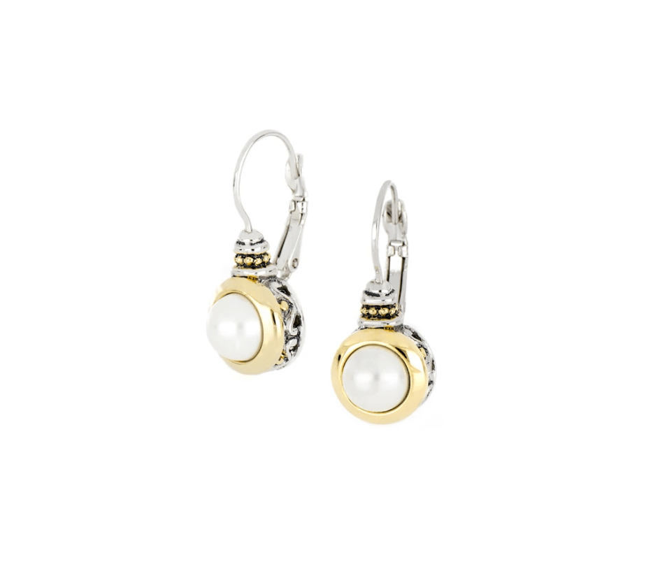 Pérola White Seashell Pearl French Wire Earrings F5126 - AB00 - She Chester