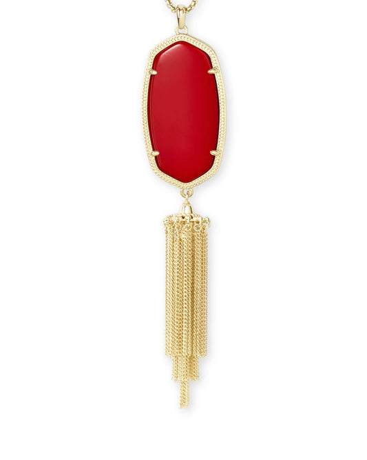 Rayne Gold/Bright Red Ncklace - She Chester