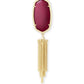 Rayne Gold/Maroon Jade Necklace - She Chester