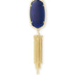 Rayne Gold/Navy Cat's Eye Necklace - She Chester