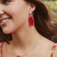 Threaded Elisa Necklace Gold Red Illusion