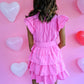 Rewind The Night Pink Tiered Dress - She Chester