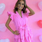Rewind The Night Pink Tiered Dress - She Chester