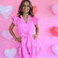 Rewind The Night Pink Tiered Dress - She Chester
