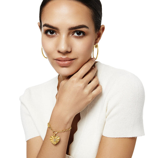 Esprit Gold Heart Bracelet - JF0054